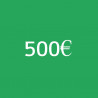 Prepago de servicios por valor de 500 €